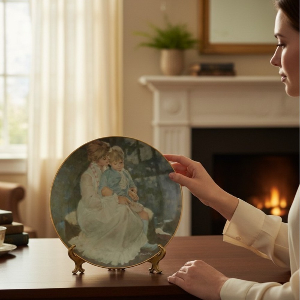 Mother's Helping Hand Limited Collector Plate by The Hamilton  Vinted 1984